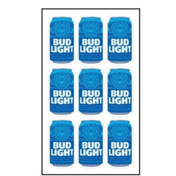 BUD LIGHT LAMINATED VINYL STICKERS #510